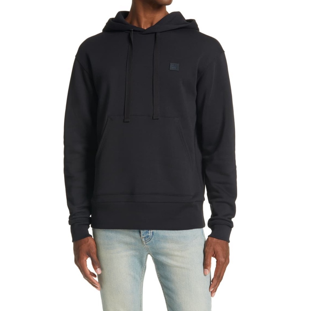 Acne Studios Ferris Face Patch Men’s Cotton Hoodie